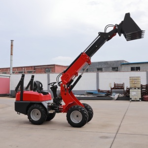 Mini Cargadora de Ruedas Más Vendida en China con Alta Capacidad de Carga de 1 Tonelada y Brazo Telescópico - Product Image 1