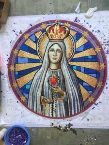 Clip de verre de Marseille mosaïques pour Coire mur intérieur mosaïque décoration murale intérieure belle peinture de fond mosaïque murale - Product Image 3