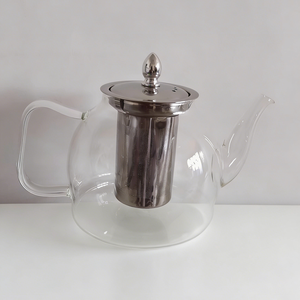 Tetera de Vidrio Borosilicato de Alta Calidad, 1400 ml, Resistente al Calor, Apta para Estufa, con Infusor, para Preparar Té en Casa, Tetera Individual - Product Image 3