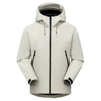 Veste coupe-vent softshell pour homme de haute qualité, imperméable, respirante, avec capuche intégrale, pour la randonnée en automne, veste hardshell