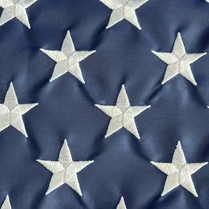 Heavy Duty Oxford Cloth Grommets American Flag 3x5 FT 90x150cm Outdoor USA Embroidery 210D Flag