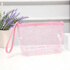 กระเป๋าเครื่องสำอาง PVC ใสกันน้ำกระเป๋าเครื่องสำอางล้างเครื่องสำอางสำหรับเดินทางพร้อมโลโก้ออกแบบได้ตามต้องการ - Product Image 2