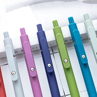 Stylo neutre à pression en plastique couleur Morandi, colle en spray créative, best-seller en gros, pour la papeterie étudiante et la signature au bureau.