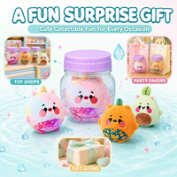 Peluche surprise à révéler dans un pot – Adorable animal fruité à secouer et à découvrir – Styles variés pour cadeaux d'enfants