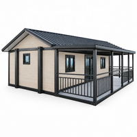 Maisons préfabriquées modulaires pour projets d'aménagement adaptable : salles de thé, jardins, salons, cafés culturels et hôtels