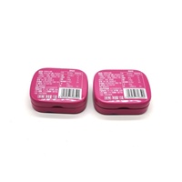 Prix direct usine – Bonbons à mâcher à la menthe en comprimés de 15g, emballage alimentaire hermétique anti-humidité avec couvercle à clapet, petite boîte en fer blanc