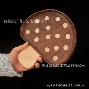 ถาดไม้รูปเห็ดสำหรับห้องนั่งเล่น ถาดใส่ผลไม้และขนม ถาดใส่ขนมและของว่างสำหรับโรงแรม ถาดใส่อาหารสำหรับเด็ก - Product Image 4
