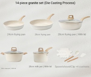 BAMBUS Set di <span class=keywords><strong>Pentole</strong></span> e Padelle in Ceramica Antiaderente 13 Pezzi, Utensili da Cucina Sani e Non Tossici con Manici Isolanti - Product Image 4
