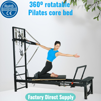 Machine de Pilates Reformer Professionnelle en Acier Carbone Rotative à 360°, Équipement Durable et Réglable pour Studio de Fitness Professionnel