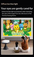 Projecteur vidéo Y3pro 3500 lumens haute luminosité 4K, télécommande vocale intelligente IA, haut-parleurs intégrés portables pour la maison