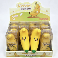 Mainan Squishy Pisang Renyah dari Gudang USA, Bola Penghilang Stres Slow Rebound, Mainan Fidget Squishy Portabel untuk Menghilangkan Kecemasan