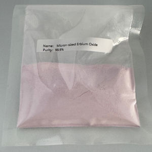 ไมโครมิเตอร์ธรณีควิน-สเกล erbium Oxide (Er2O3) แรร์เอิร์ธออกไซด์ขนาด1-2ม. สีเซรามิก/แก้วมีความบริสุทธิ์99.9% Jiangsu - Product Image 1