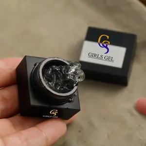 GS Girlsgel 8ml nicht klebender 3D-Solid-Schnitzerei-UV-Gel-Klebstoff weiches Nagel-Soak-Gel-Polier-Klebe DIY Maniküre-Skulptur PVC-Nagel 15g