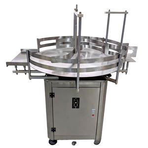 Machine d'orientation de bouteilles ronde entièrement automatique pour bouteilles en verre/plastique, type plateau tournant avec fonction de collecte des bouteilles - Product Image 1