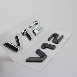 Lettres d'emblème automobile personnalisables en ABS V6 V8 V10 V12 Autocollants pour <span class=keywords><strong>Mercedes</strong></span> BENZ Badge de <span class=keywords><strong>coffre</strong></span> - Product Image 4