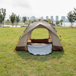 Tente de randonnée ultralégère pour <span class=keywords><strong>4</strong></span> personnes, installation facile, une chambre, ouverture rapide, tente pop-up pour le camping en plein air - Product Image 4