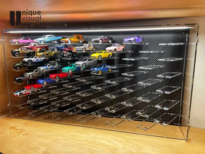 Vitrina de Pared para Autos de Juguete <span class=keywords><strong>Hot</strong></span> <span class=keywords><strong>Wheels</strong></span>, Exhibidor de Plexiglás Transparente para Modelos de Autos - Product Image 4