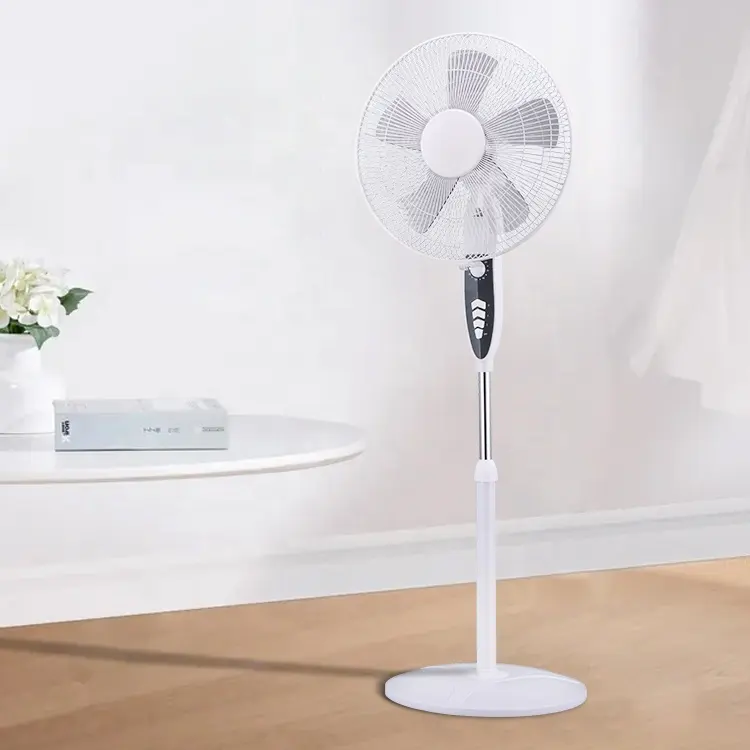 Cina personalizzato oem ad alta velocità di raffreddamento elettrico personale piedistallo in plastica design moderno 16 "16 pollici oscillante ventilatore