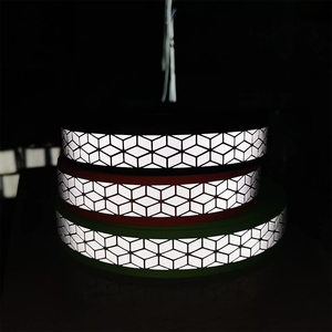 Cinta de tela para coser de fábrica de China, tira de ajuste para ropa y manualidades, cinta de poliéster reflectante arcoíris - Product Image 3