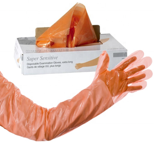Guanti Veterinari Elastici in LDPE, Lunghezza 90cm 92cm fino alla Spalla, per Esami Ostetrici su Bestiame - Product Image 2