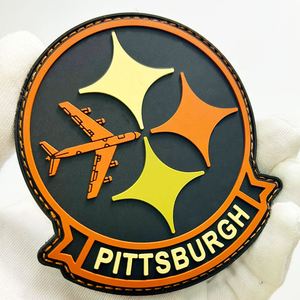 Écussons en caoutchouc avec logo, patchs en silicone souple, vente en gros d'usine sans minimum, vêtements personnalisés, PVC 3D pour vêtements - Product Image 3