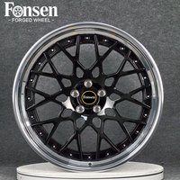 Velg Mobil Custom 2 Piece 3 Piece 5x114.3 5x112 5x130 Concave Forged untuk Corvette Z06 Cls C8 Sf90, Velg Alloy