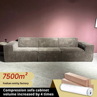 Canapé modulaire extensible KEHUI pour salon, design chameleon, ensembles de canapés compressés avec mousse à mémoire de forme, idéal pour les appartements