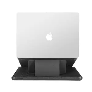 WiWU 2 in 1 Stoß feste Laptop-Stand hülle Kompatibel mit MacBook 13,3 Zoll tragbare schwarze Farb tasche