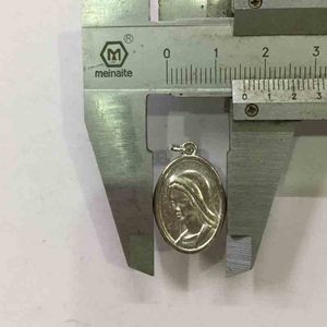 Medalla Milagrosa de Nuestra Señora de <span class=keywords><strong>Medjugorje</strong></span> 16x25mm para Oración, Medalla Religiosa o Amuleto para Hacer Joyas con Anilla de Salto - Product Image 4
