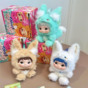 Auténtico Juguete de PVC de la Serie Conejo y Zorro WAKUKU, Adorno de Escritorio Hecho a Mano, Regalo Coleccionable, Artículo para Venta al Por Mayor - Product Image 3