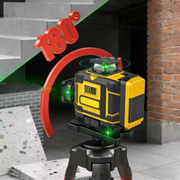 Niveau laser vert 4D GUANDE 16 lignes - 360° °   Autonivelant sans fil au lithium-ion pour usage industriel et extérieur