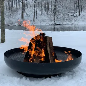 60cm corten thép nhiệm vụ nặng nề vườn lửa bát ngoài trời - Product Image 5