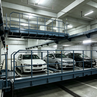 Système de stationnement entièrement automatisé Tabitha en acier PPY-D avec moteur et garantie de 5 ans pour les aires de stationnement publiques