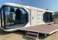Cabine Apple, design chinois, maison-conteneur en aluminium à énergie solaire pour hôtel, détachable, parcs