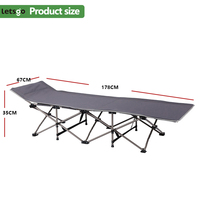 Lit pliant de camping léger et portable de haute qualité, personnalisable en gros, pour extérieur, plage, jardin, randonnée, lit de repos