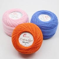 Wholesale High-End 8# Pure Cotton Thread Dyed Pattern Wool Crochet Lace Fabric for Doll Hand Knitting Coaster Manufacturer