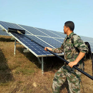 Équipement de nettoyage de panneaux solaires avec perche télescopique en aluminium 4M/5M/7M, perche alimentée en eau, brosse rotative pour le nettoyage des panneaux solaires - Product Image 2