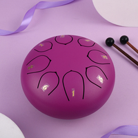 Sound Therapy 6 Inch C Key Steel Hand Drum Adult Beginner 8 Notes Tongue Steel Drum Yoga