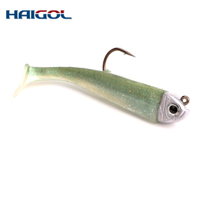 Couleur et emballage personnalisés Leurre d'alose à queue de pagaie, gabarit pré-rigé de 5 pouces, <span class=keywords><strong>leurres</strong></span> <span class=keywords><strong>souples</strong></span> en caoutchouc pour la pêche au bar - Product Image 1