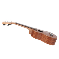 Ukulele Sapele Mahoni 21 Inch Grosir, Gitar Akustik Hawaii Mini 4 Senar, Logo Kustom OEM ODM untuk Pengajaran Musik Anak