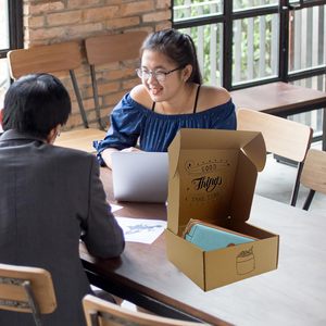 Роскошный изготовленный на заказ картонный Подарочный почтовый ящик для отправки гофрированной бумаги упаковочный картон гофрированный картон коробка - Product Image 5