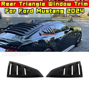 For Ford Mustang 2024 Car Rear Triangle <b>Window</b> Shark Cheek Trim Body Kit Rear Side <b>Vent</b> <b>Window</b> Trim Cover Modification Part - Product Image 1