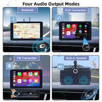 Pantalla Inalámbrica Portátil para Auto de 7 Pulgadas de Fábrica OEM para Apple CarPlay y Android Auto, Actualización OTA, Control por Voz, Navegación GPS, FM