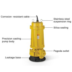 Bomba sumergible de alta presión para estaciones de tratamiento de aguas residuales en minas, bomba de desagüe para minería, 10-200m de altura de elevación - Product Image 3