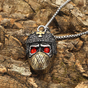 Collier crâne de croisé masqué collier pendentif <span class=keywords><strong>hors</strong></span>-<span class=keywords><strong>la</strong></span>-<span class=keywords><strong>loi</strong></span> masqué pour homme - Product Image 3