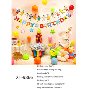 Decoración de Fiesta de <span class=keywords><strong>Cumpleaños</strong></span> con Diseño de Instagram, Impresa en 4 Colores, Duradera, de Película de Aluminio, <span class=keywords><strong>para</strong></span> Niños y Familias, Estilo Simple - Product Image 4