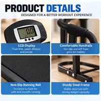 Tapis de course manuel pliable prêt à être expédié, faible MOQ, en stock, 150 kg, non motorisé, pour la maison, vente en gros OEM ODM