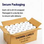 4x6 Inch Thermal Shipping <b>Labels</b> BPA Free Fanfold Direct Thermal Address <b>Labels</b> Water Oil Scratch Resistant for Logistics - Product Image 6
