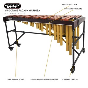 Marimba Portátil de 4 Octavas DFM-KYZ-AM49, Lote Pequeño C3-C7 442Hz, Barras de Padauk AAA para Centro de Entrenamiento Musical, Clase para Principiantes - Product Image 4