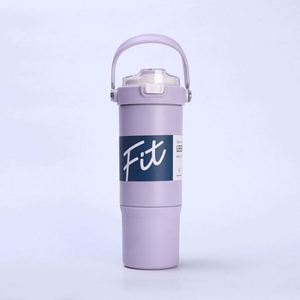Gobelet personnalisé en acier inoxydable 316 avec poignée - Bouteille d'eau à double paroi isolée sous vide pour la salle de sport, les sports et les cadeaux promotionnels - Product Image 2